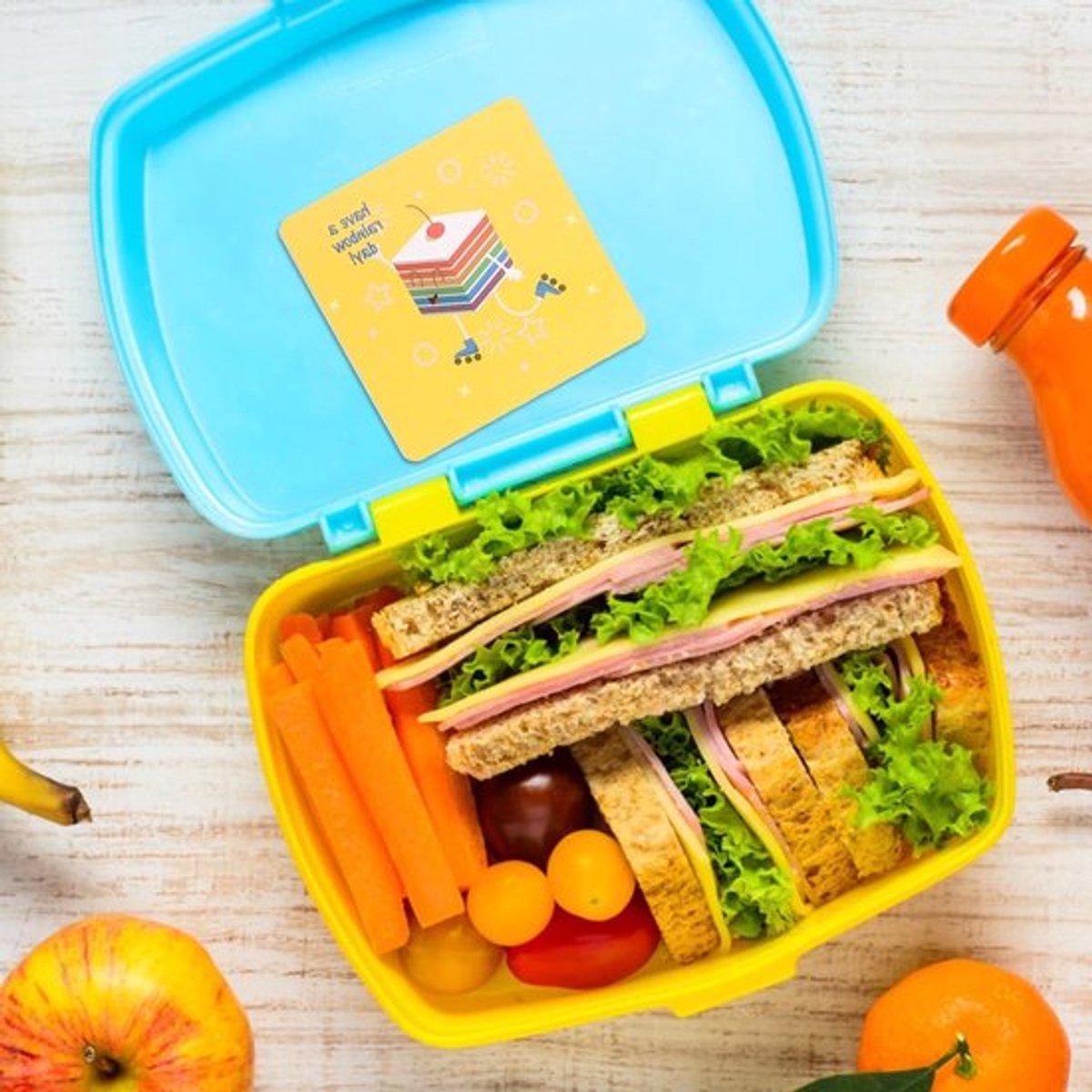 60 Stuks Herbruikbare Lunchdoosjes met Positieve Berichten en Mini-Notitiekaarten voor School en Dagelijks Gebruik