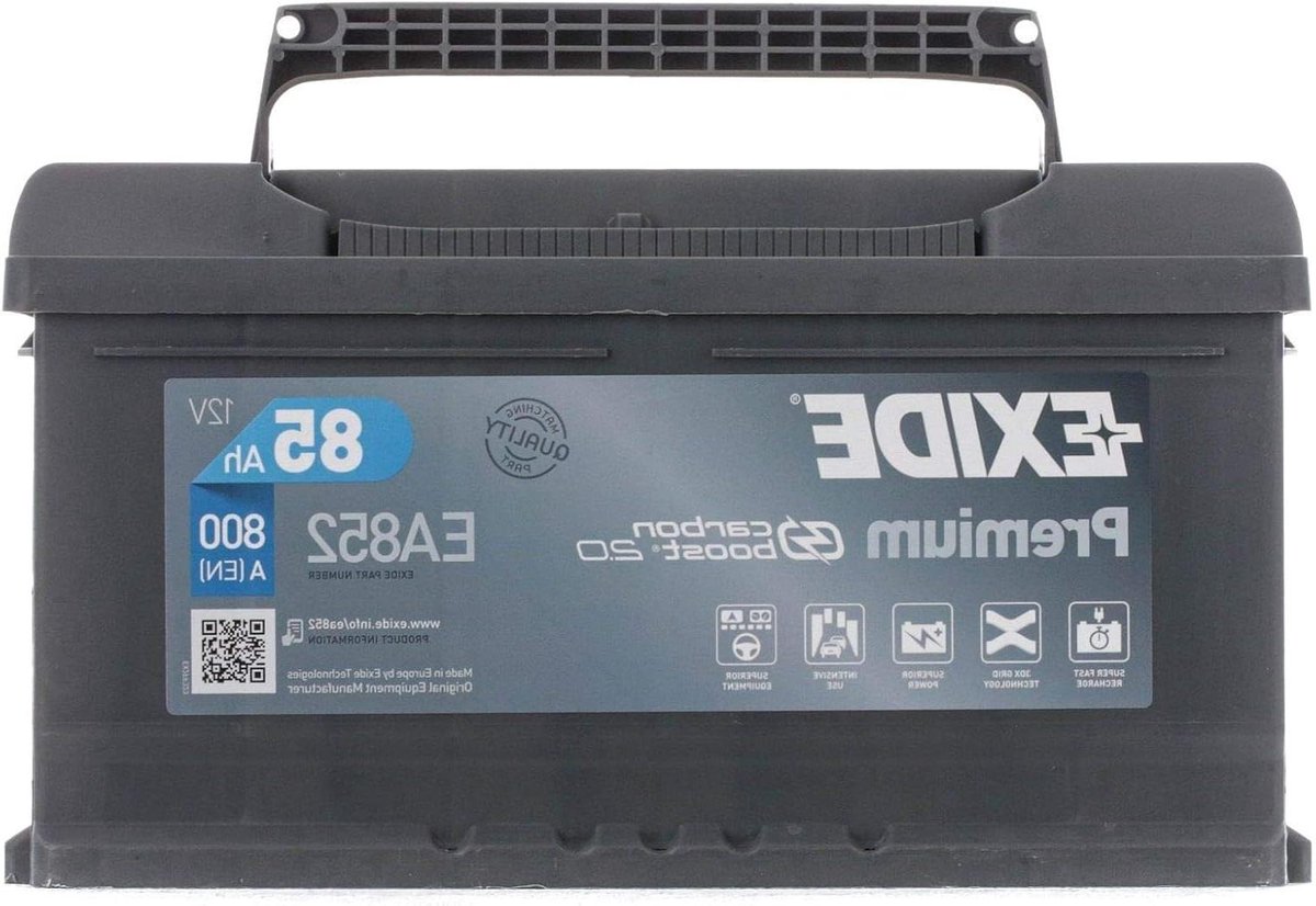 Auto Accu - Startaccu Voertuigaccu - Motor Starten - Hoge Startkracht - 85Ah 800A - Zwart