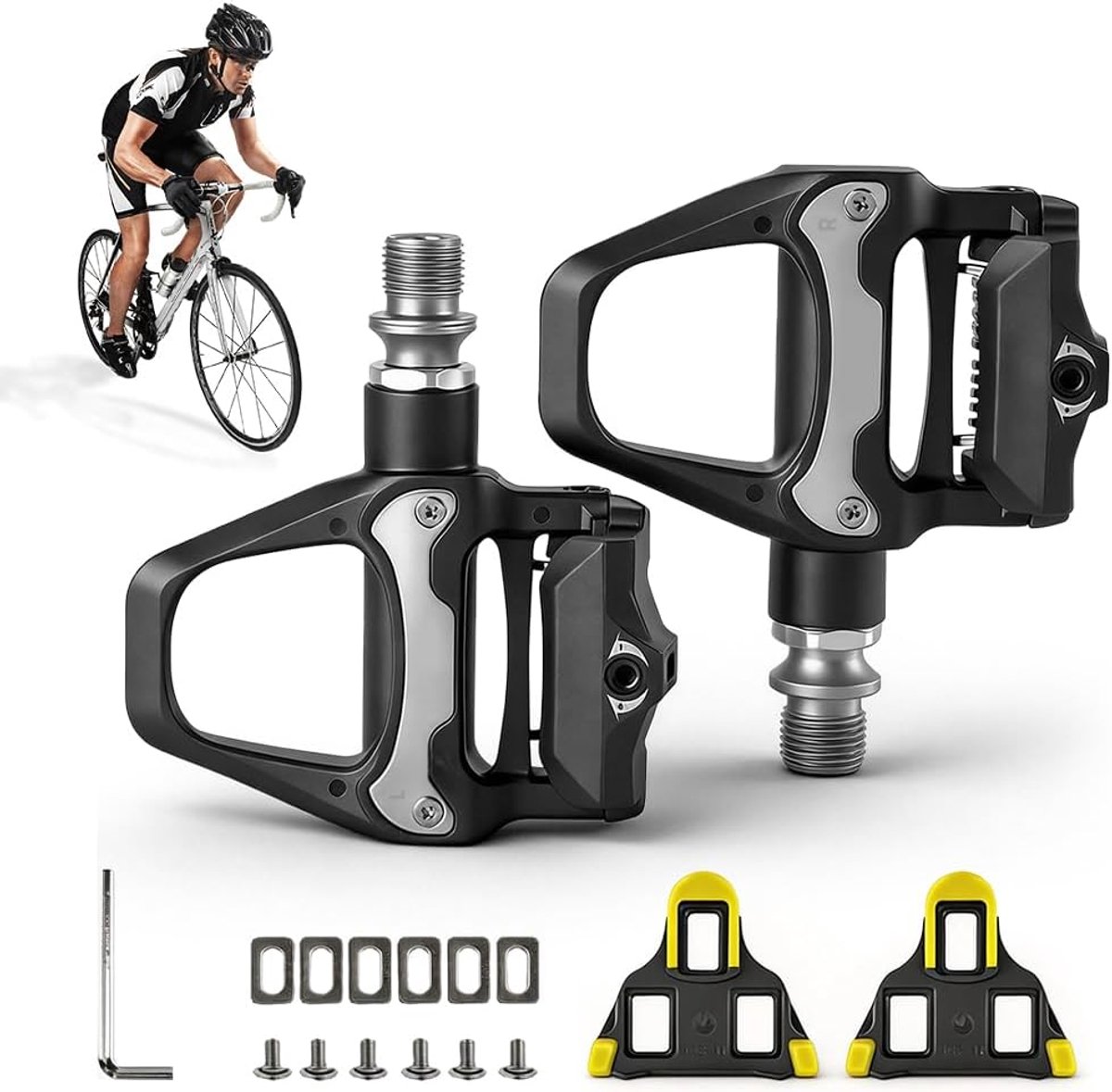 Antislip fietspedalen, compatibel met 9/16 inch kogellagers - ShopVlot