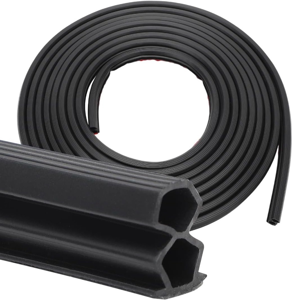 Zelfklevende Dichtingstape 10 mm x 12 mm voor Deur en Raam - Flexibele Rubber Seal, Geluiddicht en Waterdicht