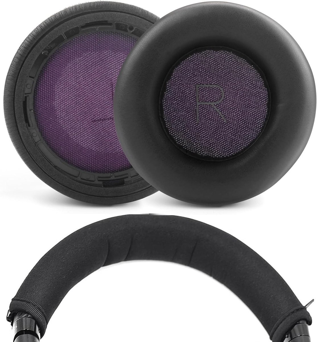 Vervangende Oorkussens en Hoofdband voor Draadloze Noise Cancelling Hoofdtelefoons van Eenvoudig Geheugenfoam en Kunstleer voor Comfort en Geluidsisolatie
