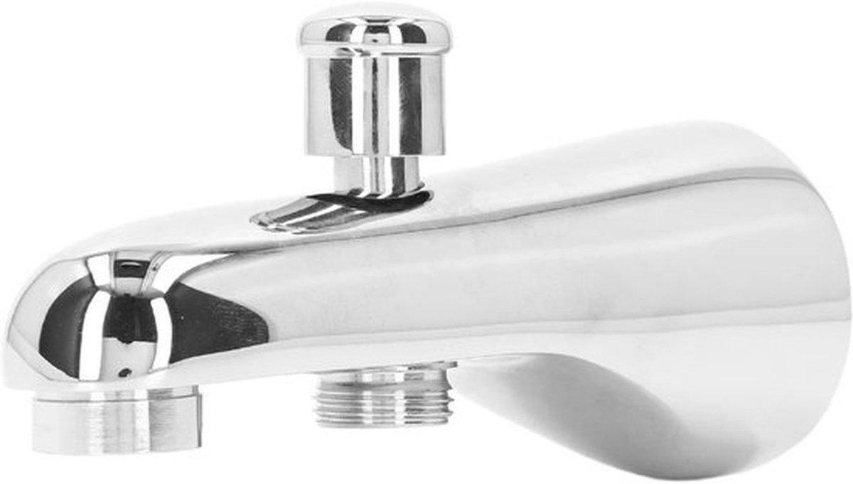 TUB Tuit met Diverter, G1/2 Semicirkel Badkuipkraan voor Douche en Bad, Vervangende Badkuipuitloop voor Badkamergebruik
