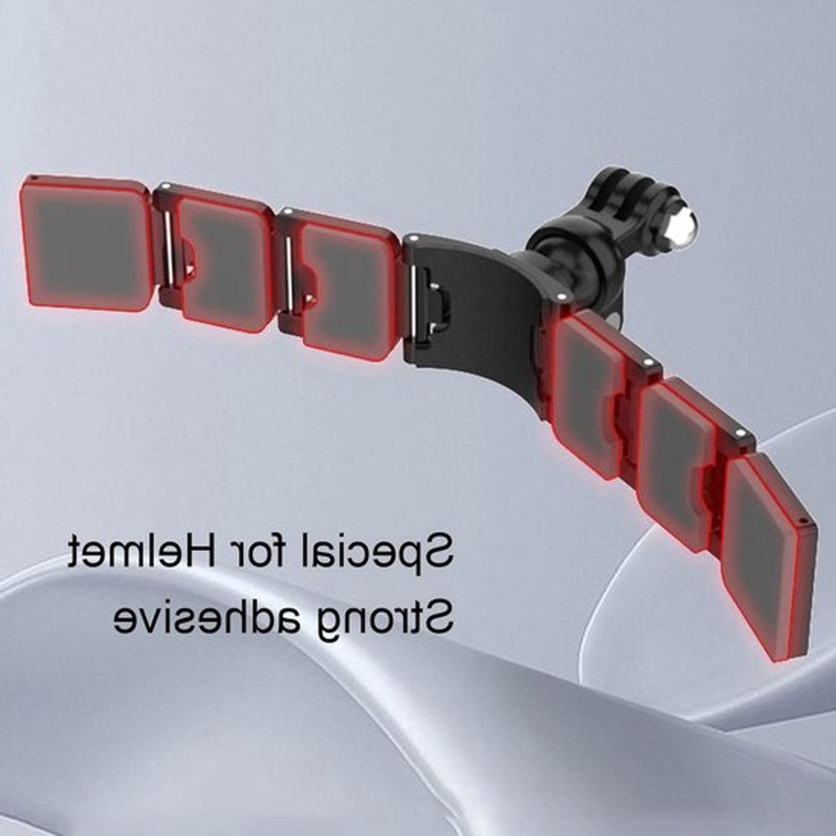 Verstelbare Motorhelm Kinnhouder met 3 Secties en 360 Graden Rotatie voor Actiecamera's en Accessoires