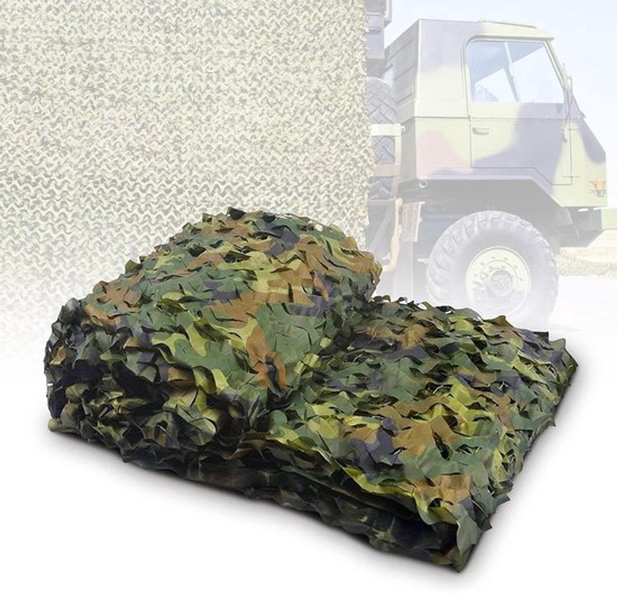 Camouflagenetten Rol | Militair Jachtnet | Oxford Canvas | 2 x 150D | Camouflagedekking voor Jacht | Camping | Bergjacht | Verbergen | Leger