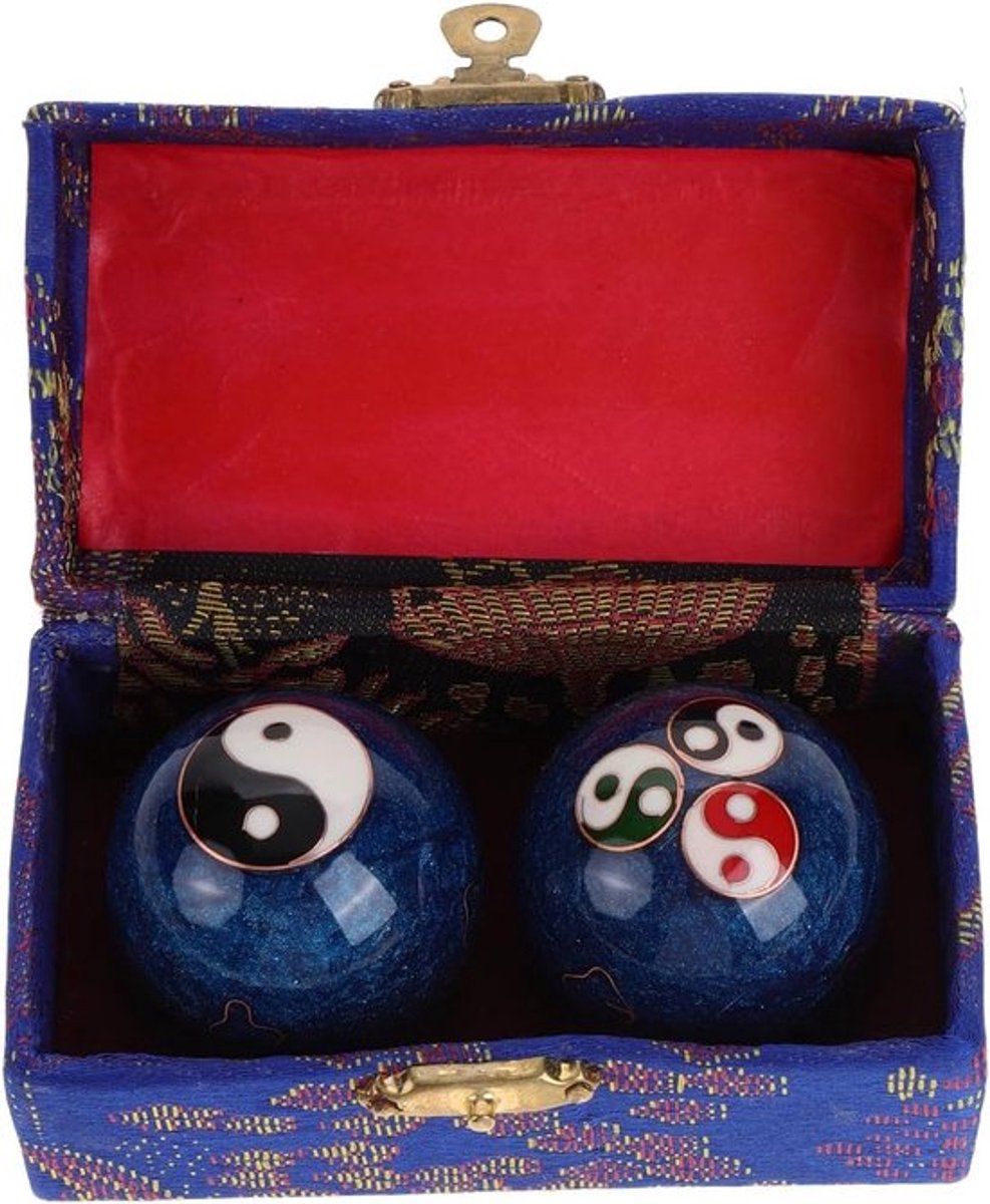 2 Stuks Yin-yang Fitness Handballen - Chinese Baoding Ballen voor Feng Shui en Meditatie - Hand Oefening en Stressvermindering