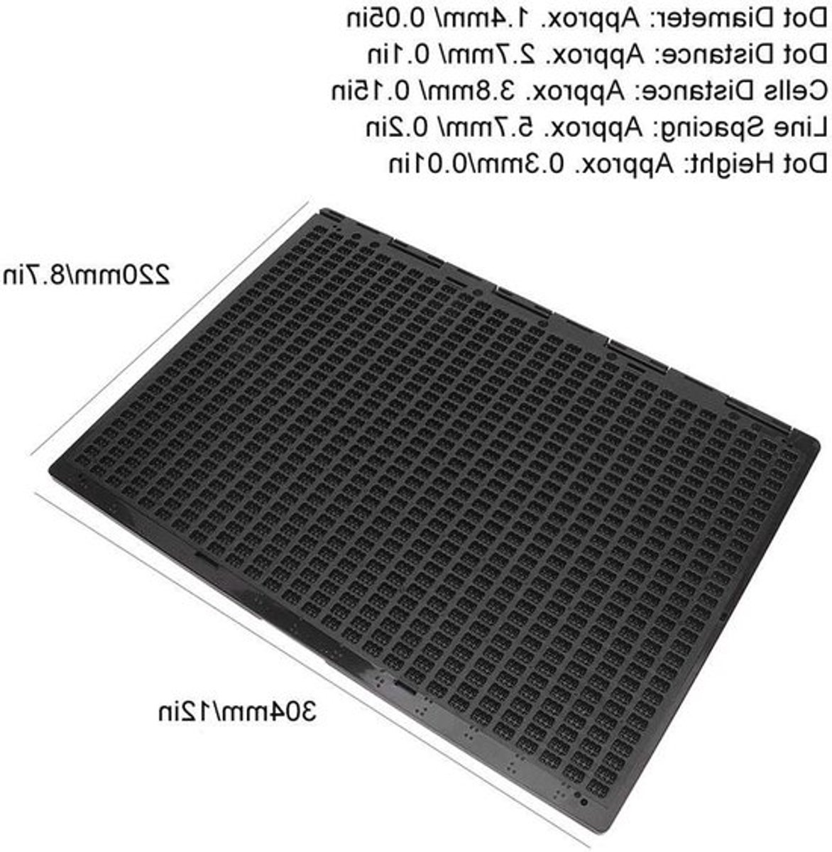 Draagbare Braille Slate en Stylus-kit voor 27 Lijnen en 30 Cellen - Ideaal voor Braille Schrijven, Leren en Toegang tot Braille-papieraccessoires