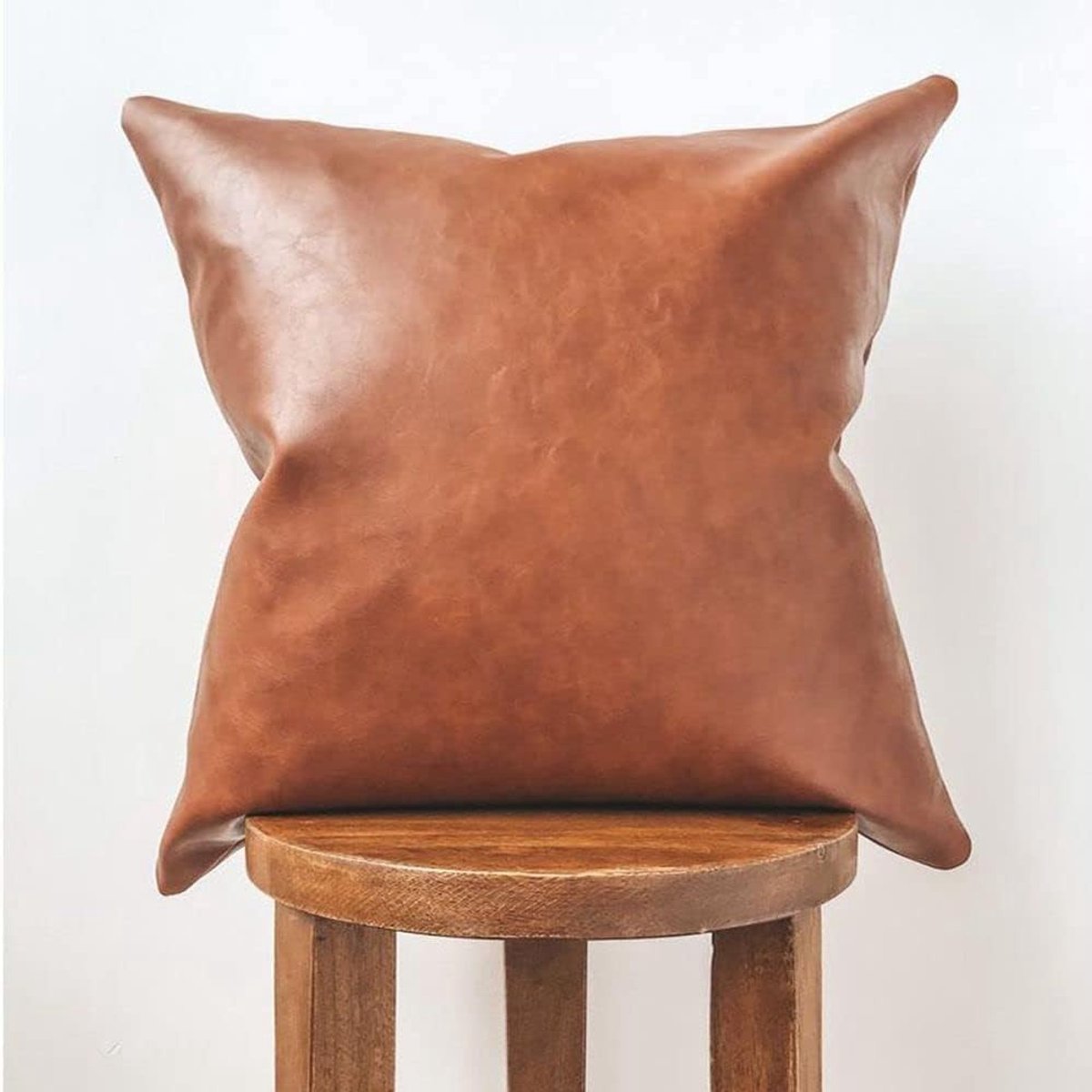 Decoratieve Kussenhoezen van Faux Leer voor Sofa en Thuisdecoratie - 45 x 45 cm Kussenhoezen voor Banken en Zitplaatsen