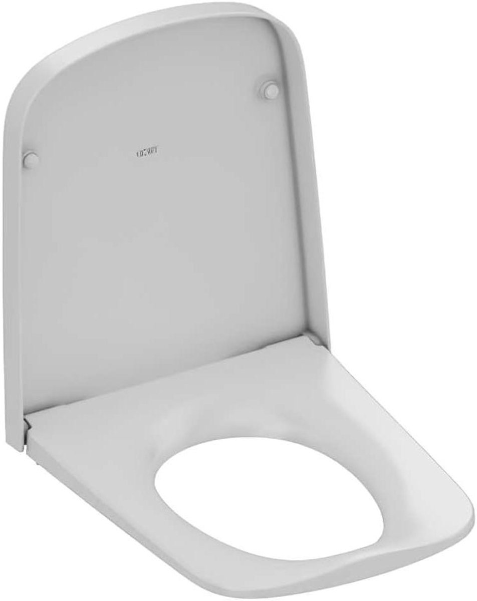 Toiletbril met Deksel - WC Zitting - Badkamer Vernieuwen - Soft Close Mechanisme - D-vorm - Wit