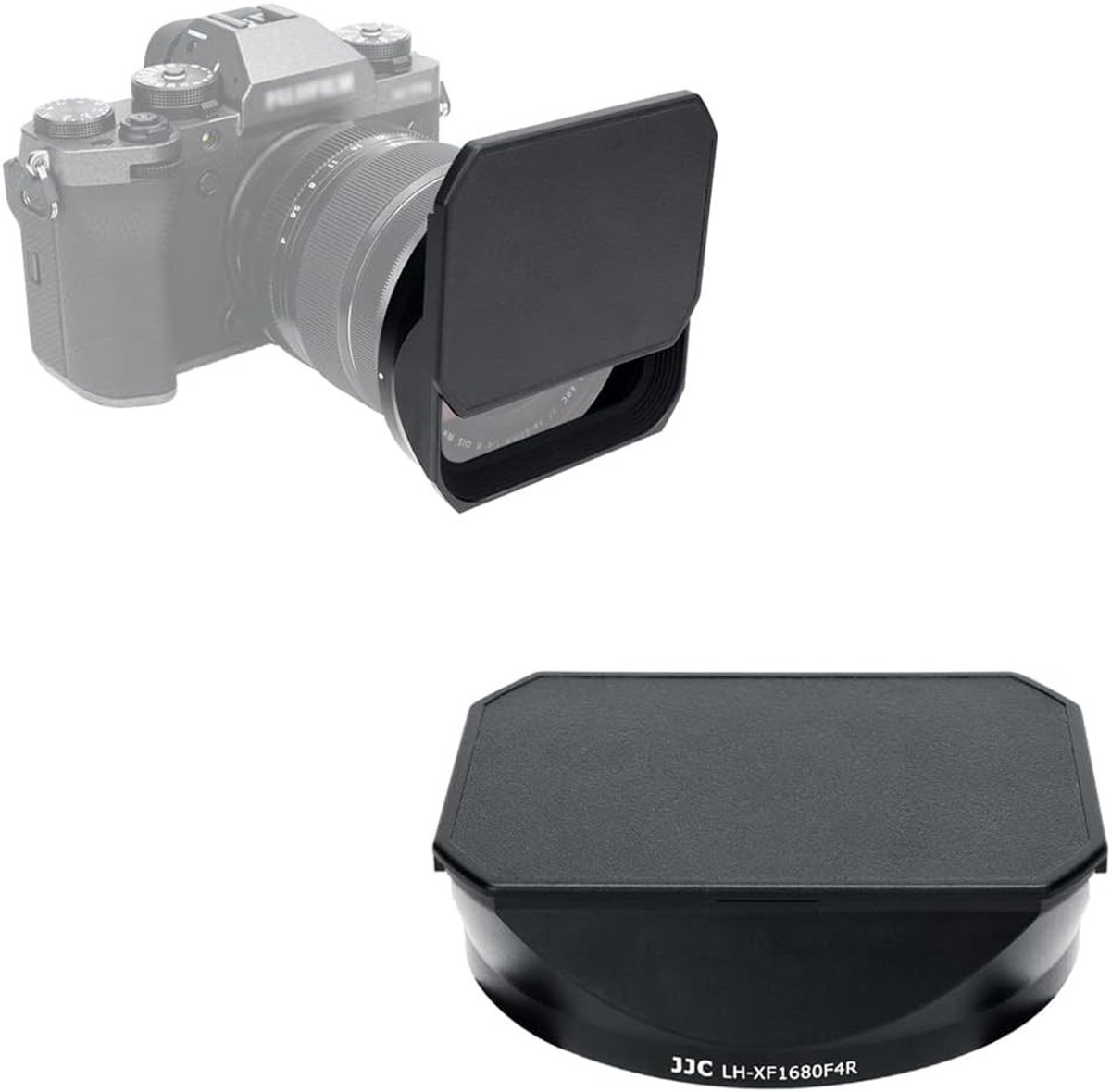 Metaal vierkante lenskap met schuifdeksel voor 16-55mm en 16-80mm lenzen, geschikt voor fotografie en videografie, zwart