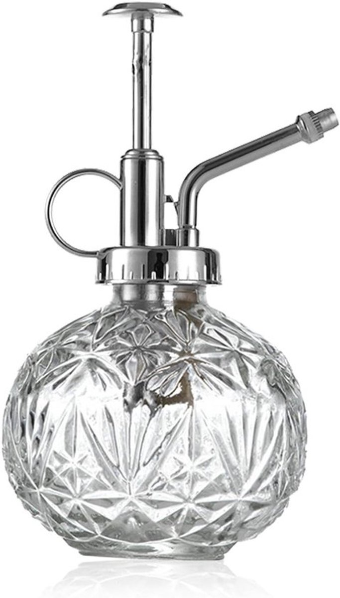 Vintage Glazen Plantenspuit 240 ml voor Bloemen, Orchideeën en Bonsai met Transparante Spuitkop