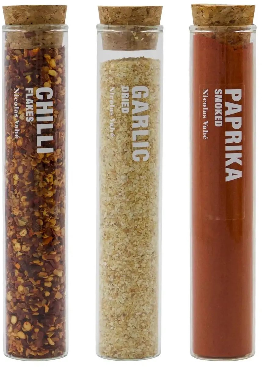 Nicolas Vahe Kruidenmix Chilli garlic smoked paprika - set van 3