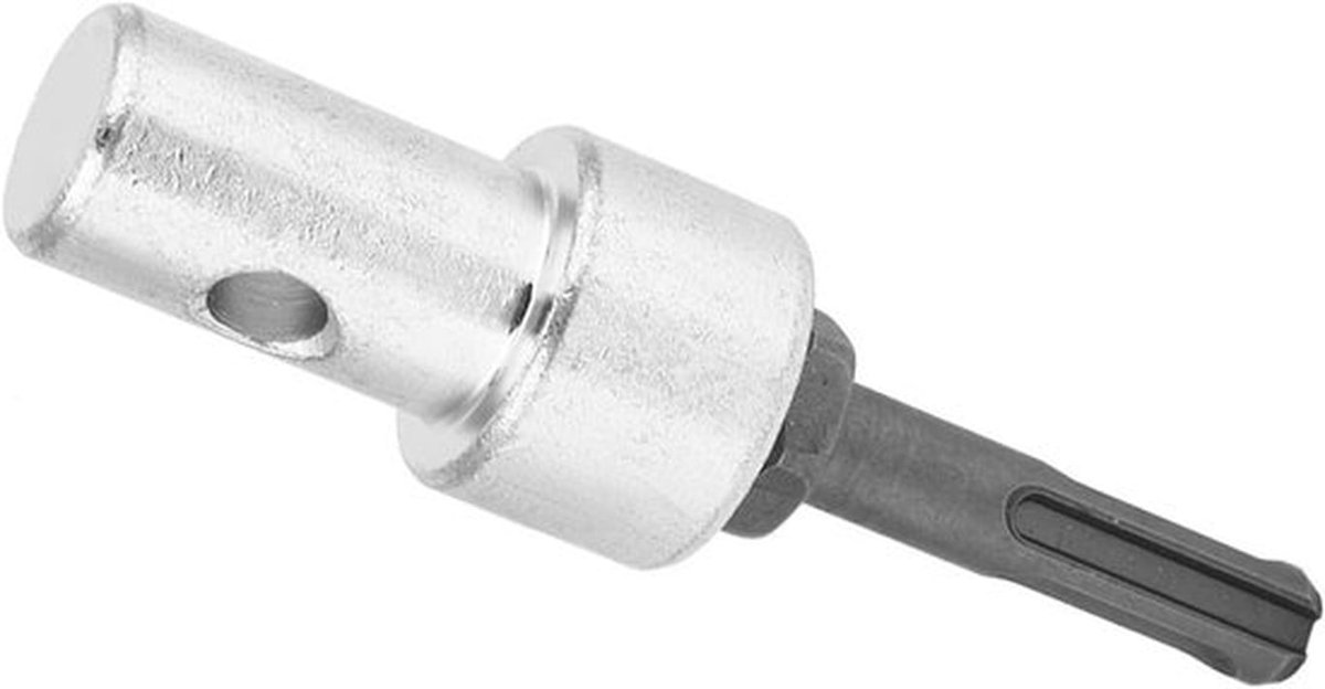 Adapter voor Aardboor met 2 Pits en 2 Sleuven - Metalen Ronde Schacht voor Booraccessoires, Hout, Aluminium en Ijzer Bewerking