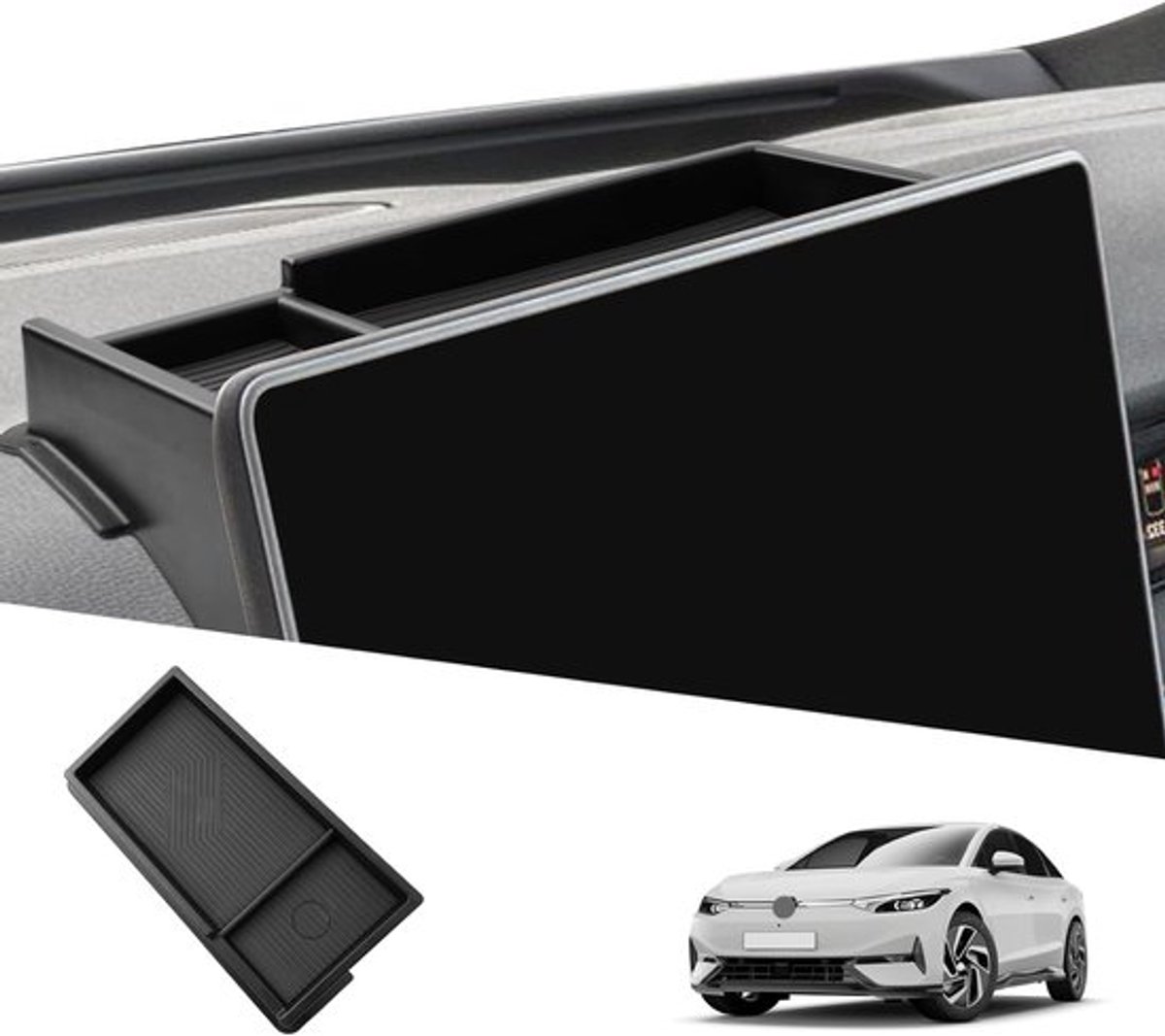 Centrale console opbergdoos voor VW Tiguan 3 (2024-2026) - Organizer-lade, Interieuraccessoires, Navigatie-opbergvak
