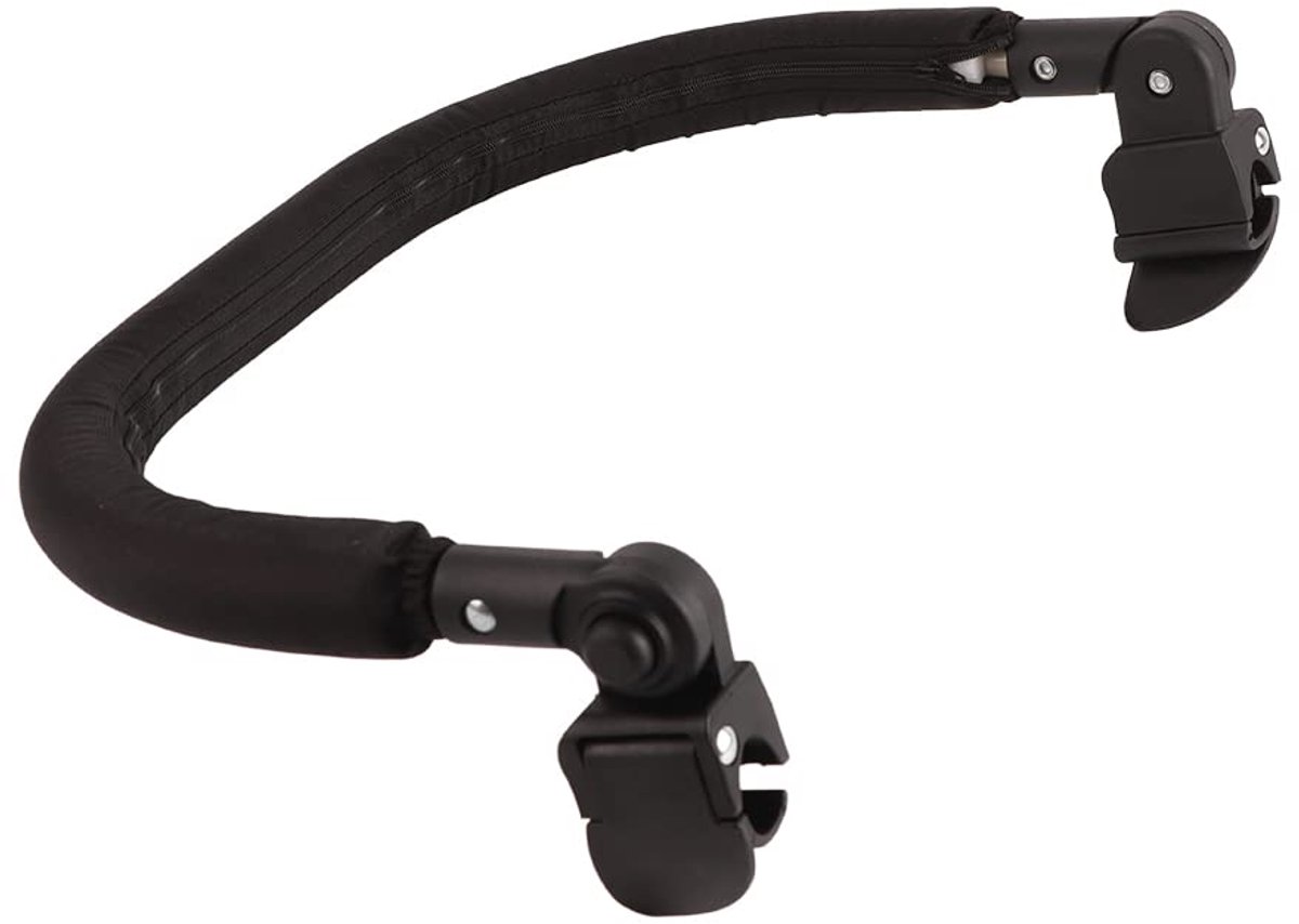 SnelShoppen - Verstelbare Baby Bumper Bar Armleuning voor Kinderwagen, PU Materiaal, 40x9cm, Universele Crossbar Accessoire voor Babyzen en Andere Kin