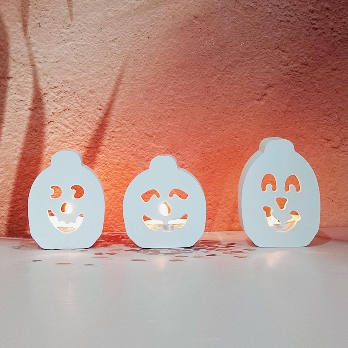 4 Stuks 3D Pompoen Siliconen Mallen voor Halloween, Kaarsenhouder en Gips Gieten, Ideaal voor Decoratie en Ambachten