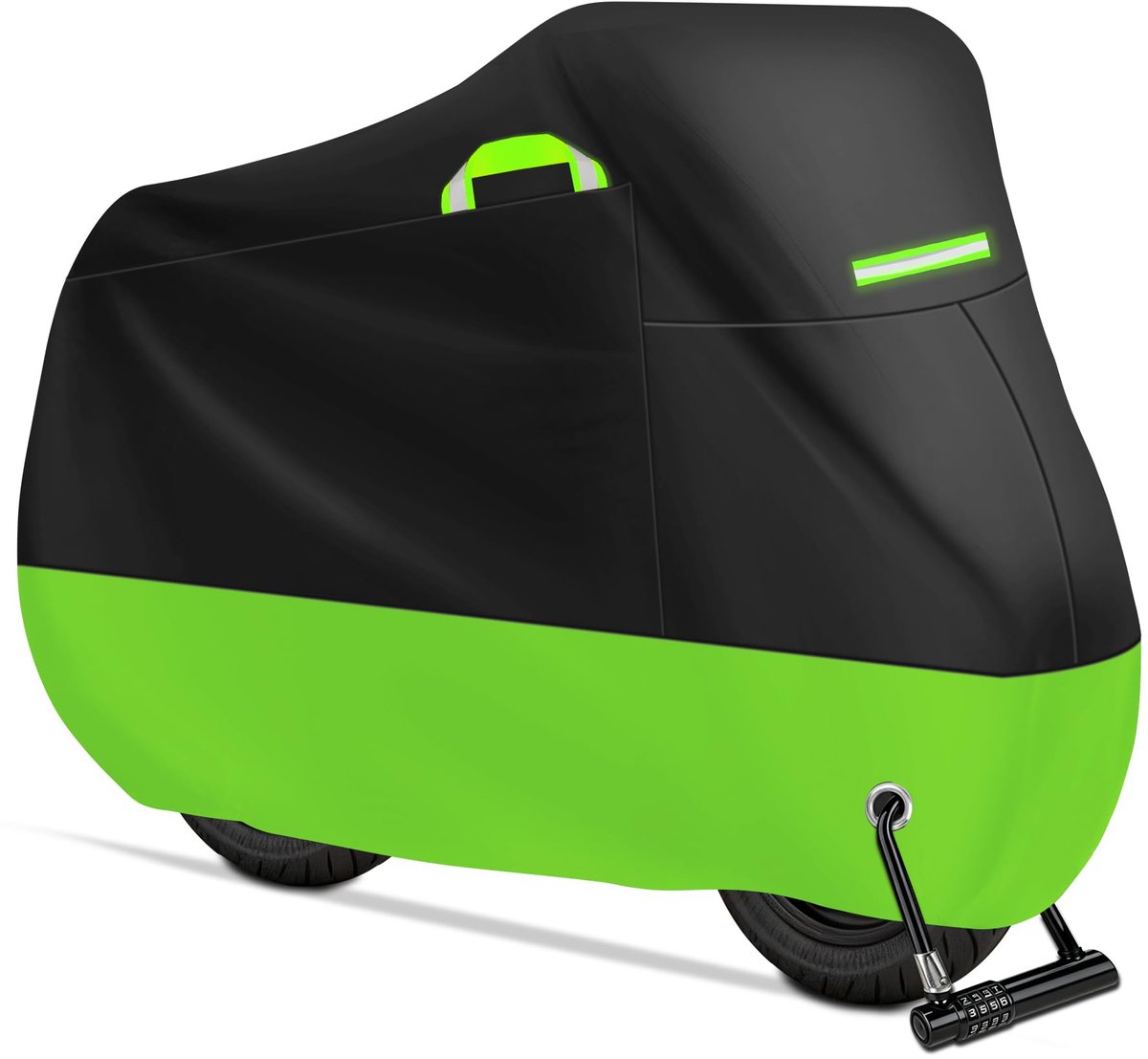 SnelShoppen - Motorfiets Tarpulin Outdoor Motorfiets Dek XXL 190T Waterdicht Winterbestendig Stofdicht UV Bescherming Met Slotgat Winddichte Gesp 245