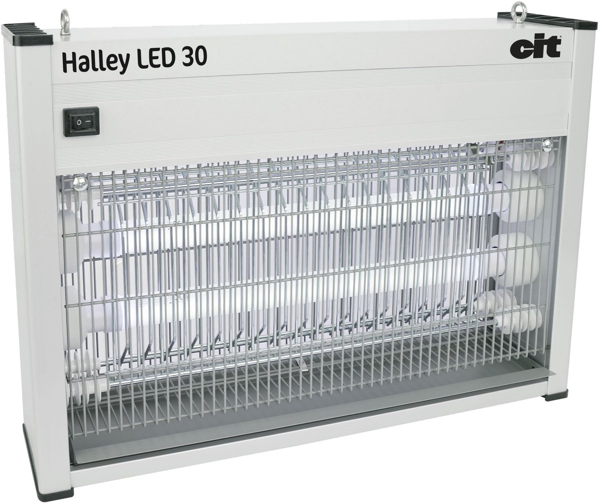 SnelShoppen - Elektrische Vliegendoder Halley LED 30, Groene Insectenbestrijding voor Tuin, Camping en Feesten, Energiezuinig en Effectief