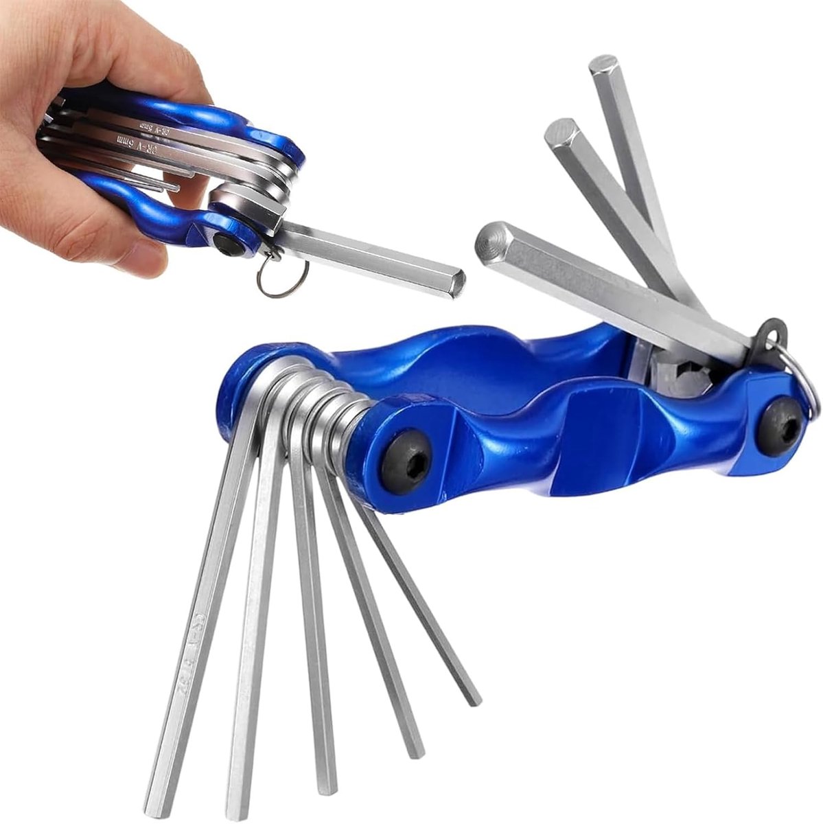SnelShoppen - 8-in-1 Inbussleutelset, Zeskant Torx-set, Multifunctionele Inbussleutels voor Fietsen, Motoren, Voertuigen, Meubels - Duurzaam en Handig