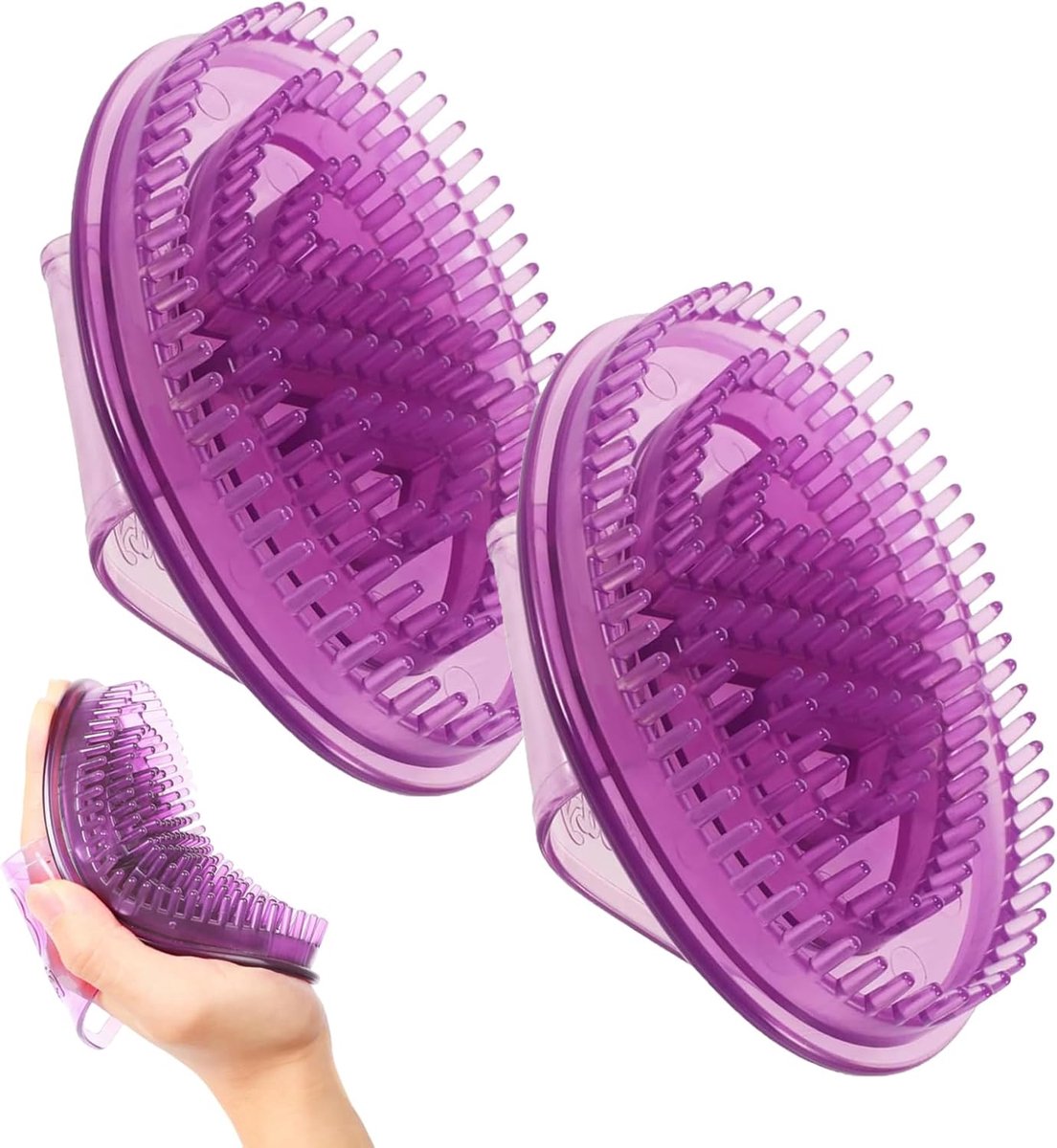 Massageborstel set 2 stuks - meridiaanborstel - voor spierontspanning en herstel - ShopVlot