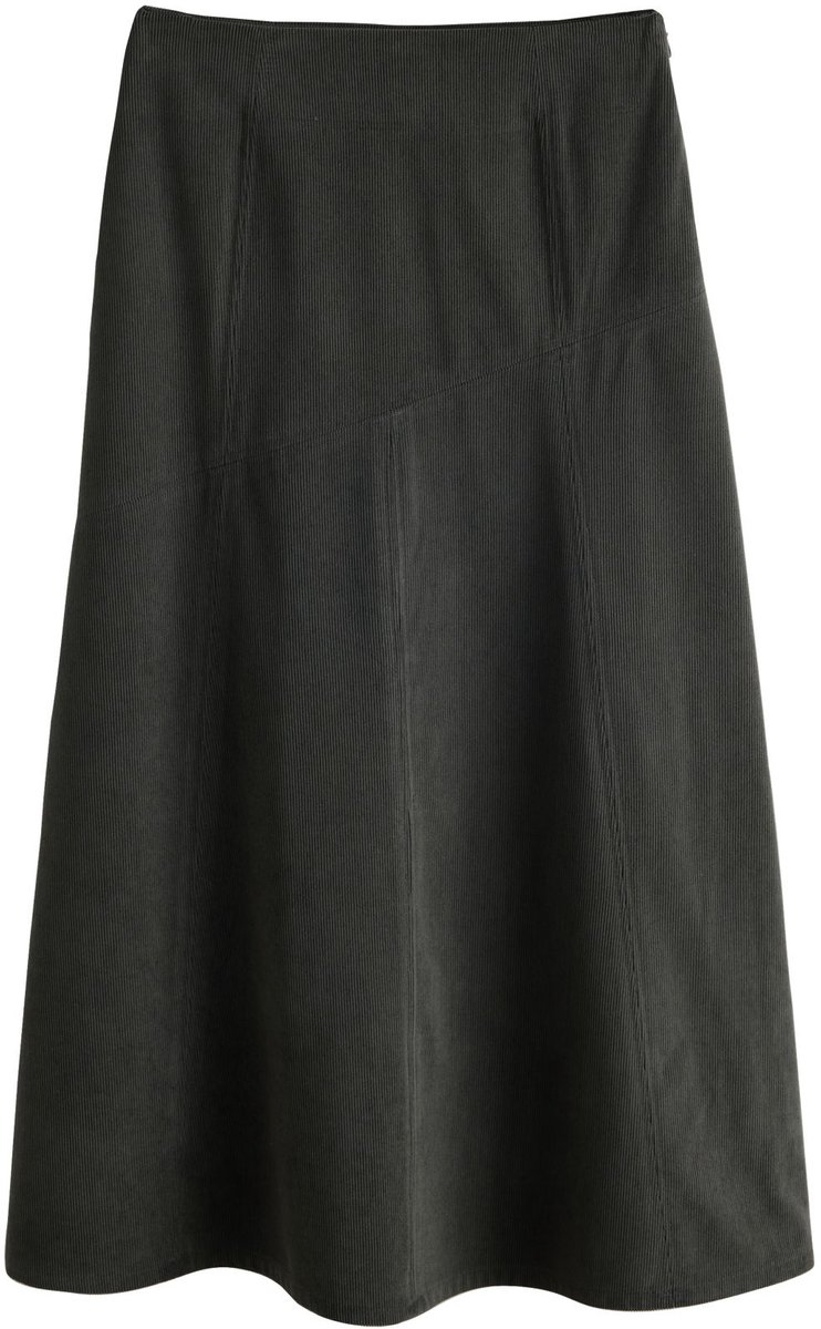 Next - Dames - Corduroy maxirok - Groen