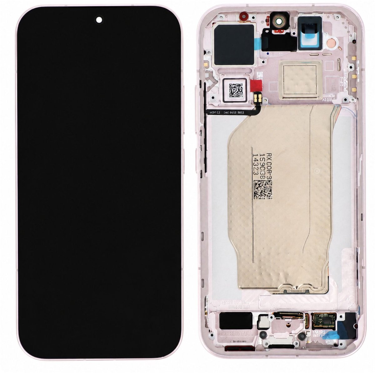 Xiaomi, Scherm voor Xiaomi 17 AMOLED Paneel met Touchscreen Glas en Chassis, Roze