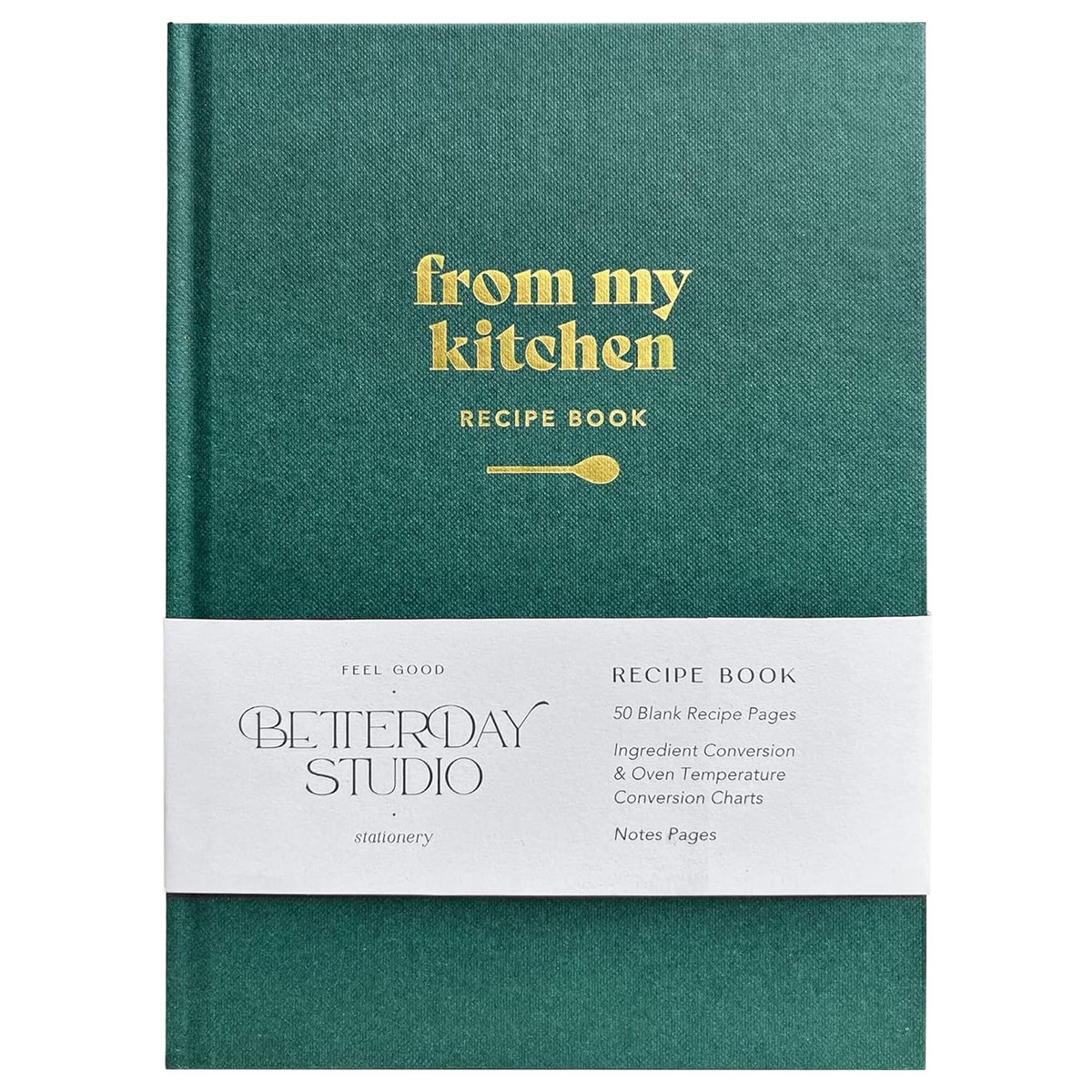 SnelShoppen - From My Kitchen blanco receptenboek, persoonlijk receptendagboek, notitieboek voor eetdagboek of bakdagboek, doe-het-zelf receptenboek v
