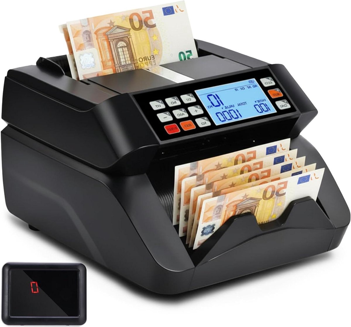 Geld Tel Machine - Biljet Tellers - Snel Geld Tellen - Automatische Teller - Compact Formaat - Zwart