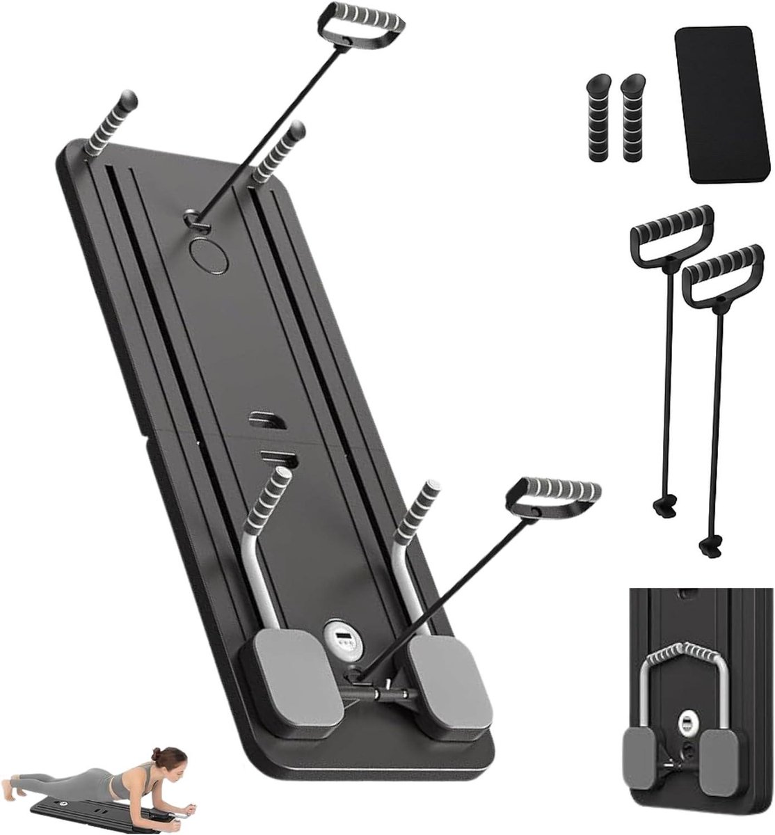 Pilates Trainer - Ab Trainer - Thuis Trainen - Opvouwbaar Ontwerp - 4.6 Kilogram - Paars