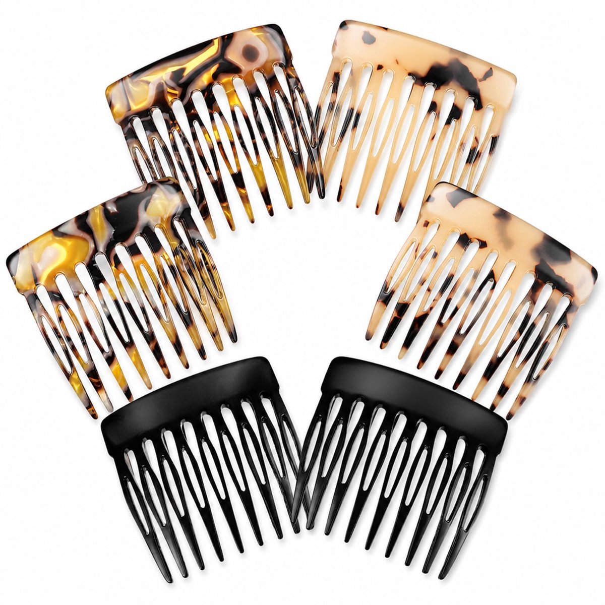 Haarkam om in te steken, mini Franse haarspeld vintage french twist haarspeld decoratieve kam met tanden voor vrouwen meisjes haarstyling accessoires