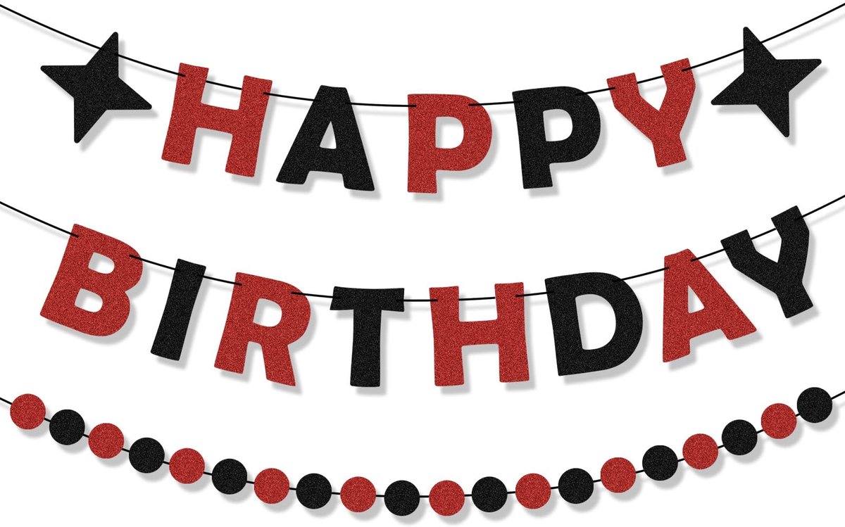 Happy Birthday-banner, gepersonaliseerde verjaardagsbanner, glittergarlanddecoraties, bruisende dagendecoratie voor vrouwen en mannen, hangende feestborden