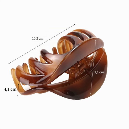 No-slip Grip Brede Crystal Plastic Octopus Jaw Clips Haarklauw Banana Clips voor Vrouwen — afbeelding 3