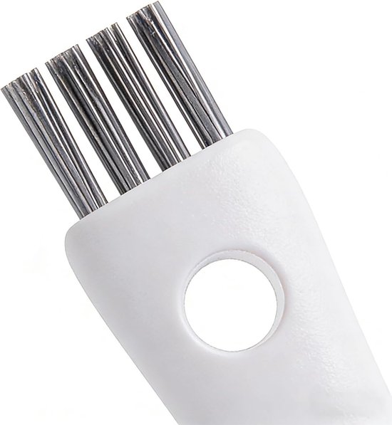 Voegenreiniger Borstel - Spletenreiniger Tegelreiniger - Kranen Schoonmaken - Ergonomische Handgreep - 18 x 3 x 3 cm - Wit — afbeelding 5