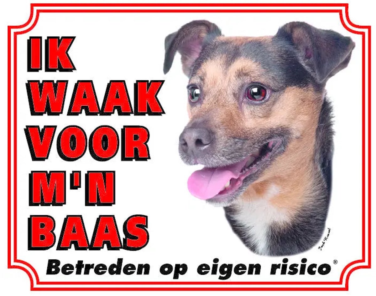 Bol.com Jack Russell Terrier Waakbord - Ik waak voor mijn Baas aanbieding