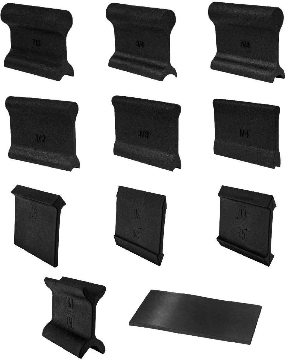 71620 21-Profiel Contour en Hoek Schuren Grip Pack 11-delige Set - Dubbele Flex Foam Schuurpads voor Houtbewerking