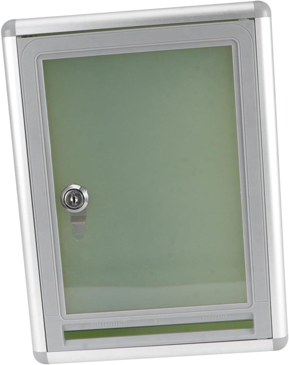 Wandbrievenbus met slot - Brievenbus met venster - Post ontvangen - Transparant zichtvenster - 28.5 x 21.5 x 10.5 cm