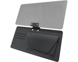 Auto Zonneklep Verlengstuk - Zonneklep Extender - Veiliger Rijden - Tool-vrije Installatie - 30 x 15 x 3 cm - Zwart