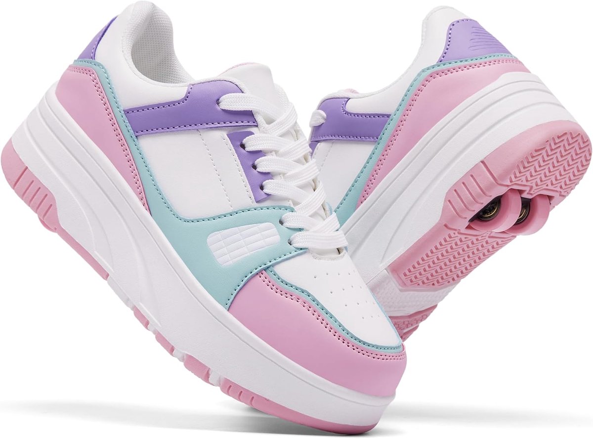 Rolschaatsen schoenen voor kinderen meisjes jongens afneembare wielen mode sneakers