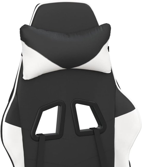 Gaming stoel - Comfort stoel - Ontspannen ziten - Met massagefunctie - N.v.t. - Zwart wit — afbeelding 5
