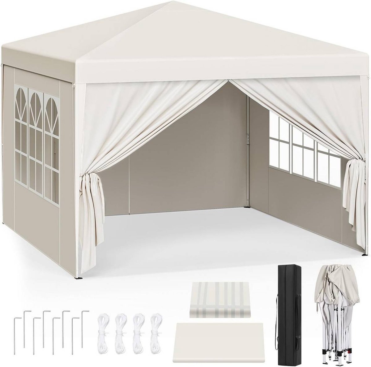 SureDeal® - Paviljoen - Pop Waterdichte Zonnescherm - Beige