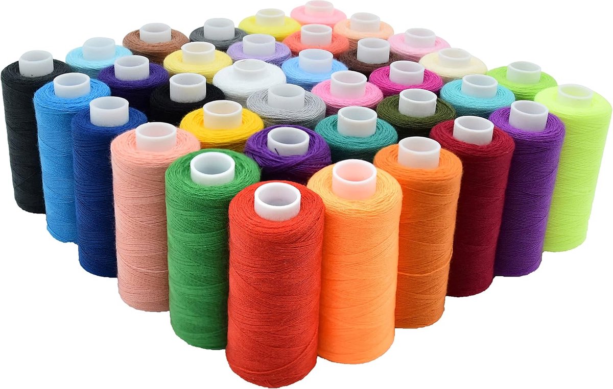 Naaigaren Kits, 36 Kleuren Polyester 400 Yards Per Spoelen voor Hand Naaien, Borduurwerk, Reizen en DIY