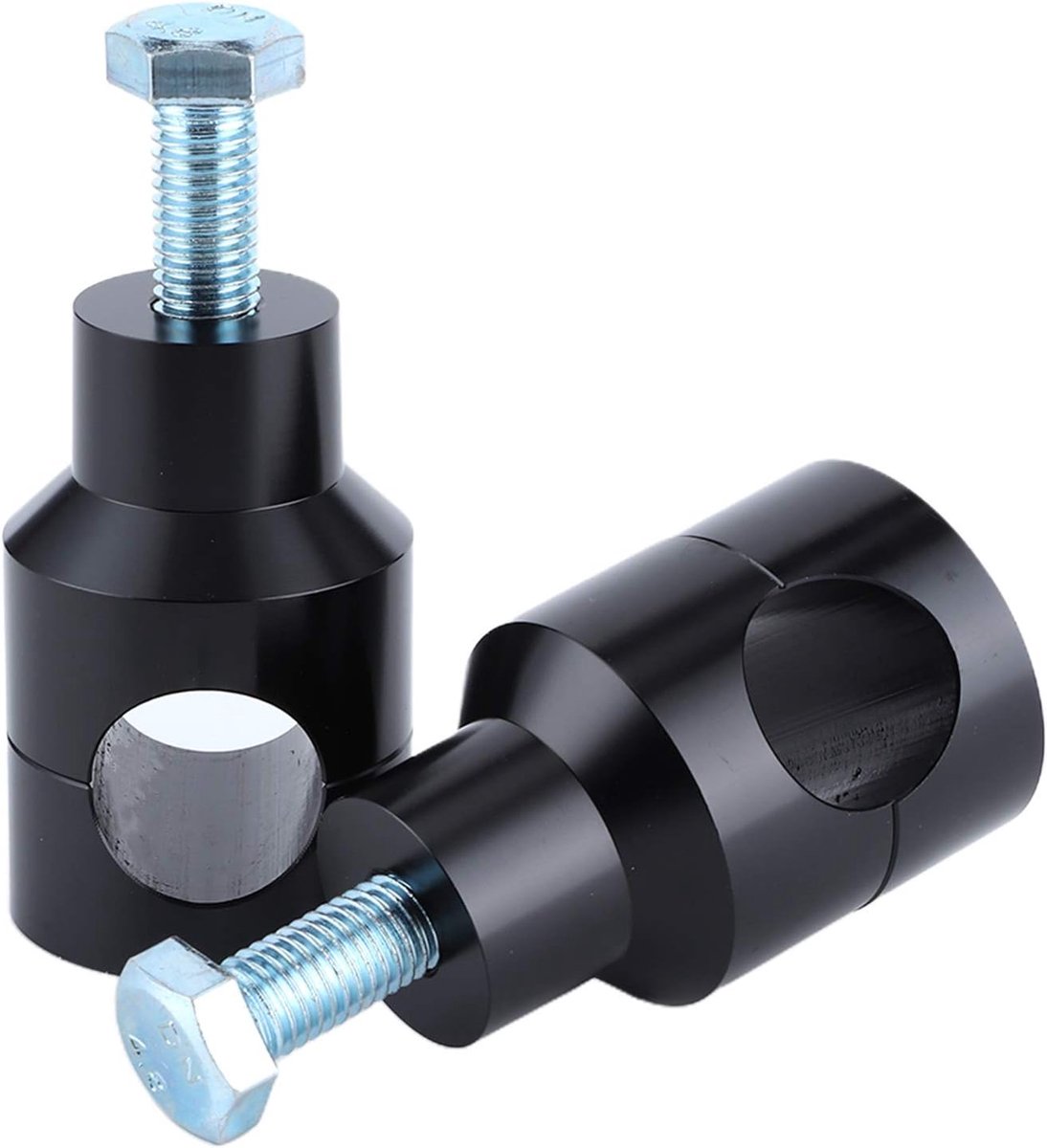 25mm/1.0in stuurklem, universele ronde motorfiets stuur stijgbeugel montageklem (zwart 25 mm)