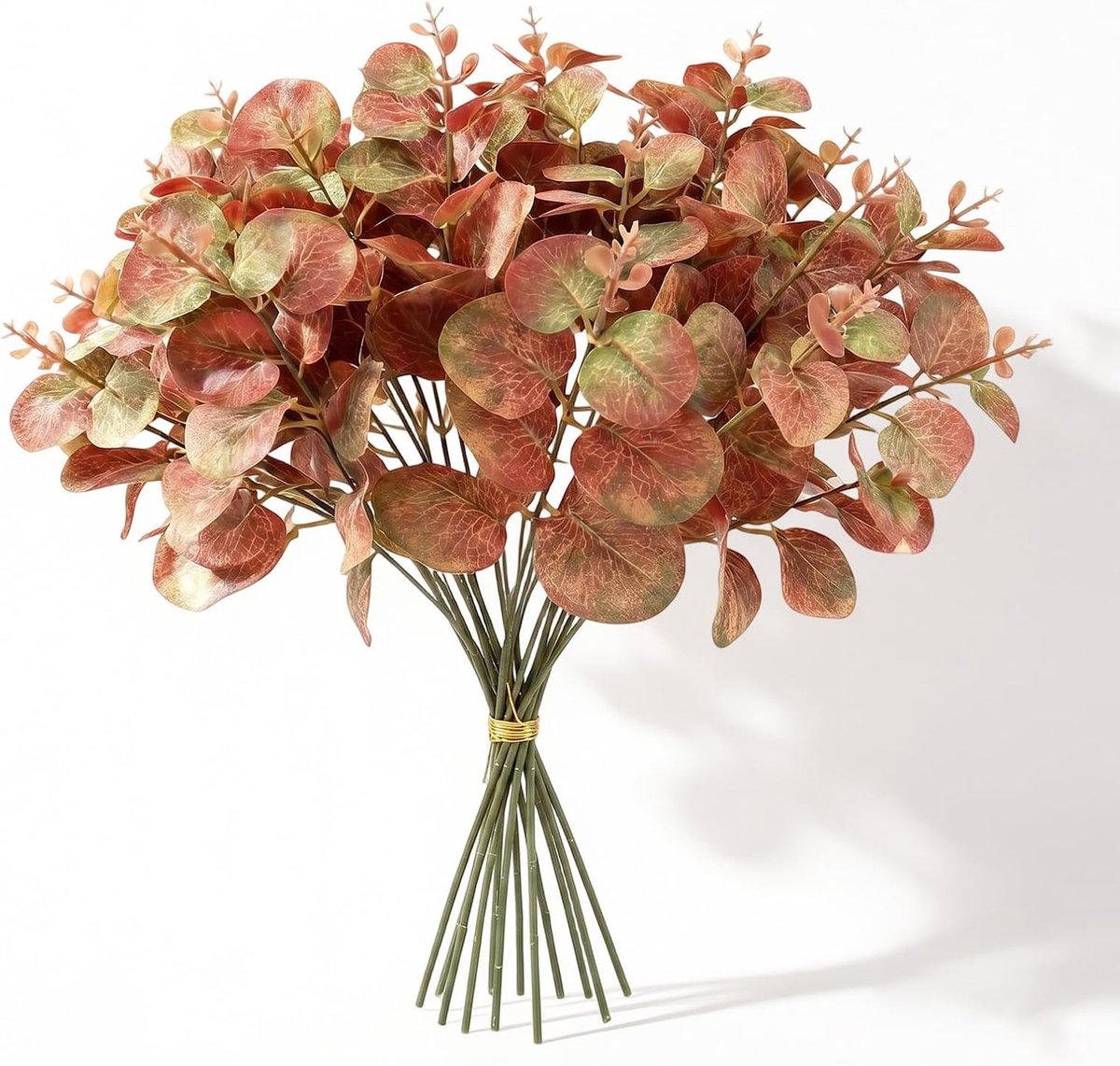 Kunstplanten, realistische eucalyptusplant, decoratie, groene plant, eucalyptussteel voor bruiloften, thuis, feest, decoratie, tafeldecoratie, bloemstuk