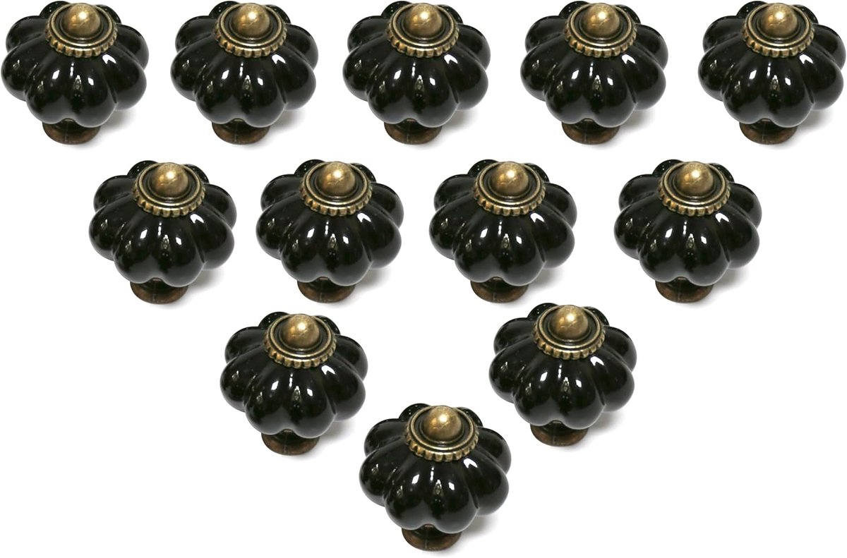 ladeknoppen, kastgrepen, keukenkast meubelknoppen, kasttafel handvat 12 stuks