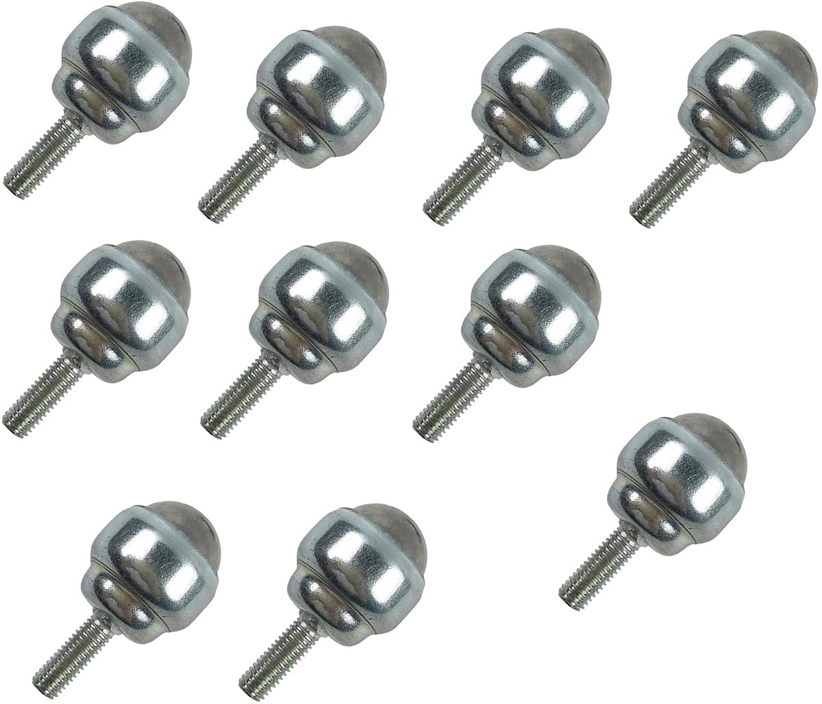 10 stks Koolstofstaal Roterende Bal Caster - Meubels, Trolley & Kasten Wielen