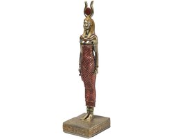 lachineuse - Hathor beeldje 21 cm – Egyptische godin Nebèthetepét – standbeeld decoratie antiek Egypte – figuur Egyptisch object – Egyptische buste – origineel cadeau-idee decoratie – woondecoratie