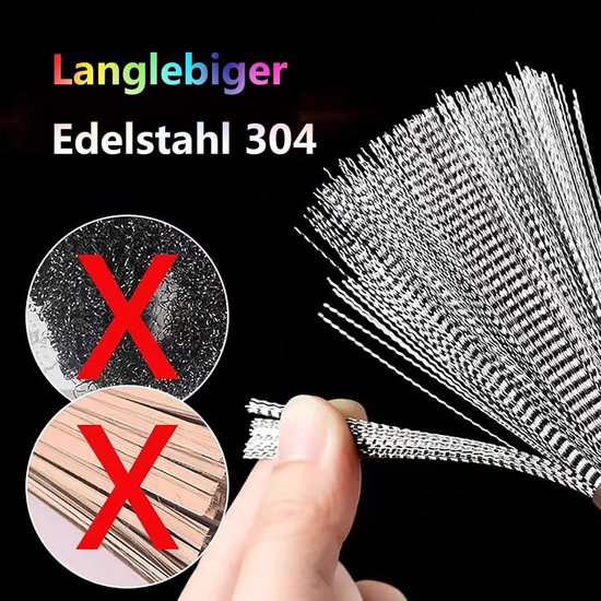 borstel, keukenborstel, 24 cm, reinigingsborstel, afwasborstel, potreiniger, roestvrij staal, pannenborstel met lange steel voor keukens, potten, pannen, borden, kookgerei, 1 — afbeelding 2
