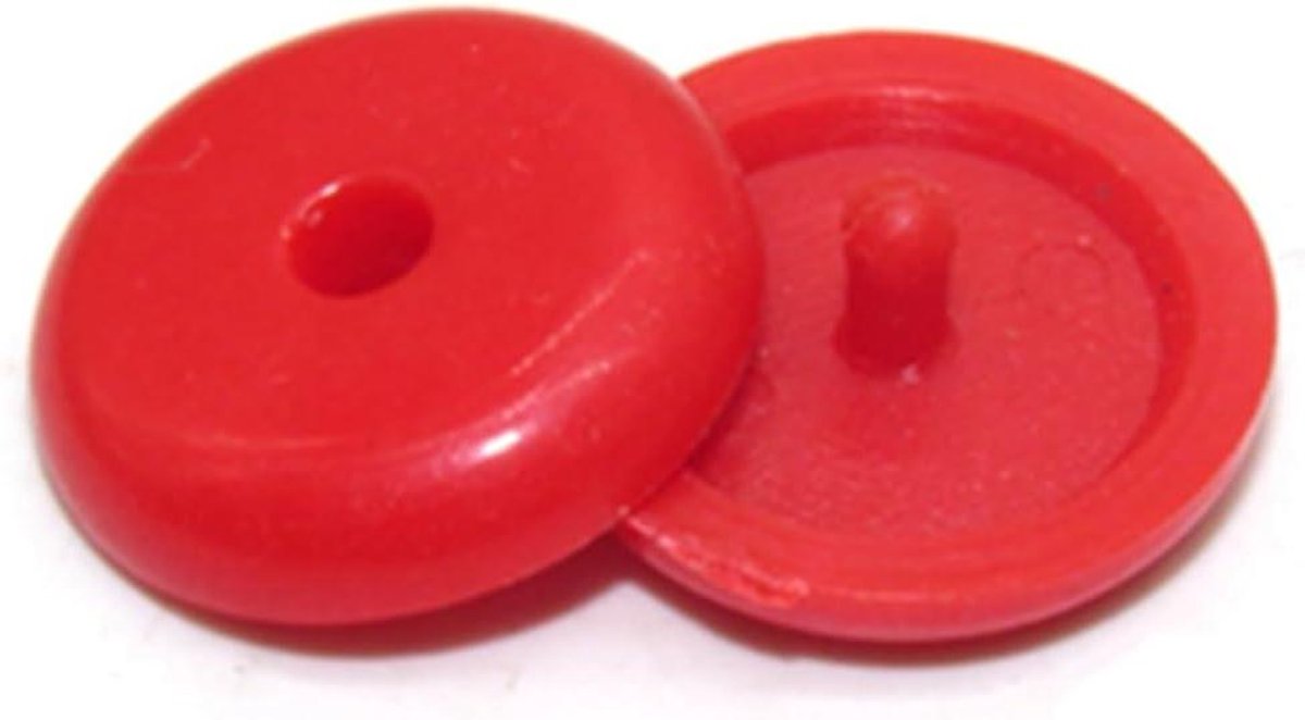 Gordel Stopper Gesp - Veiligheidsknop - Auto Interieur - Universele Pasvorm - 10 Stuks - Rood