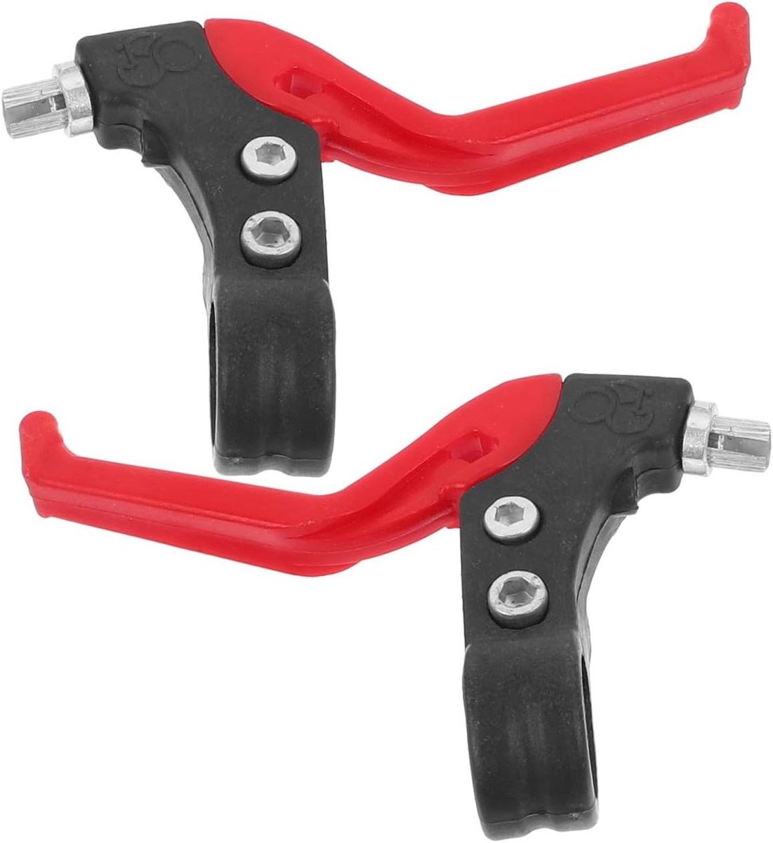 Fiets Remhendel Remgreep Set Kinderfiets Onderhoud Duurzaam Kunststof 12.5 x 8 cm Zwart Rood