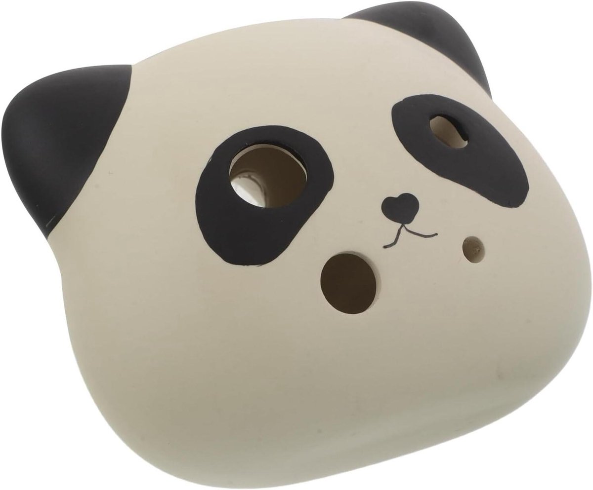 Keramische Ocarina - Panda Fluit - Muziek Leren - 6-Gats Ontwerp - 7.5 x 7.5 x 4 cm - Multicolor