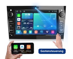 Cestovet Linux Autoradio - Geschikt Voor Opel Astra H Corsa C & D Agila Combo Antara Vectra Zafira Meriva Vivaro Tigra, Draadloze CarPlay Android auto - FM RDS USB